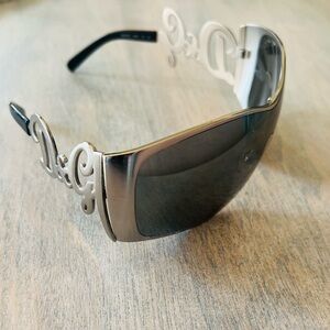 Dolce & Gabbana D&G 6019 05/6G Shield Sunglasses - Silver